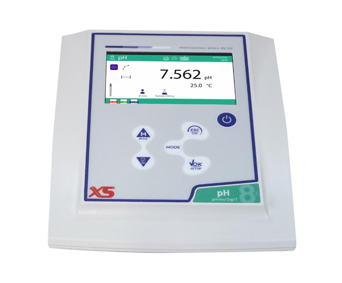 XS pH 8 PRO Basic - pHmetro da banco - Elettrodo Standard DHS