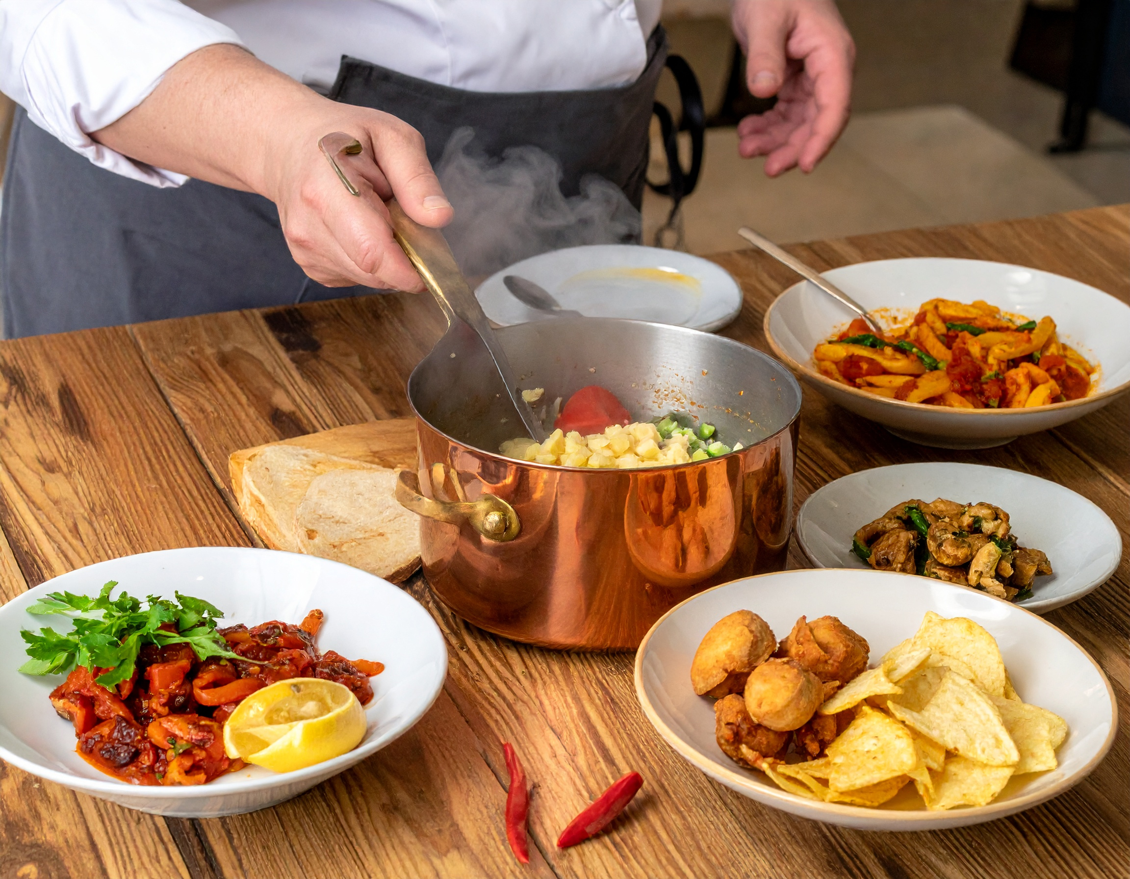 Copper pot with copper lid all sizes