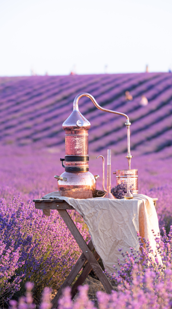 essential oil distiller - steam distillation