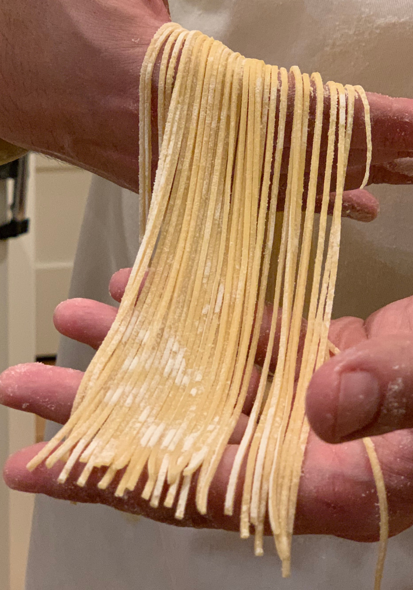 fresh pasta with an electronic imperia pasta sheeter