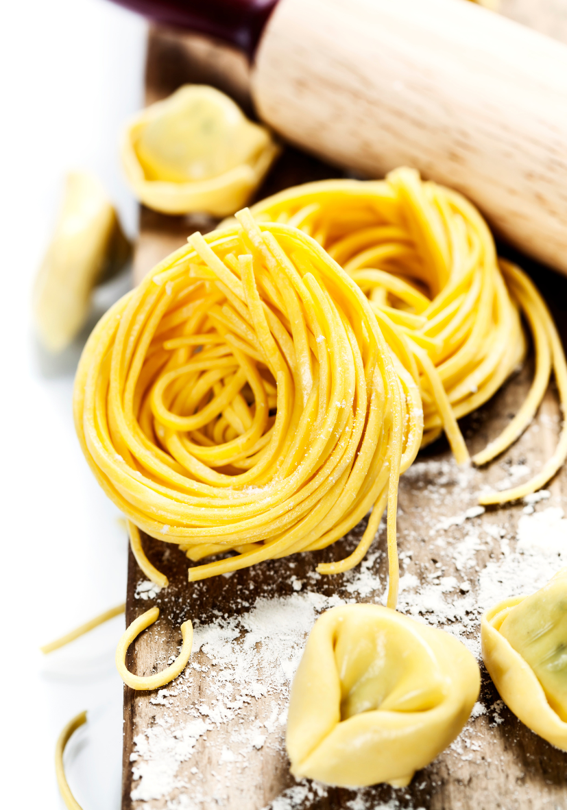 fresh pasta with a professional imperia pasta sheeter