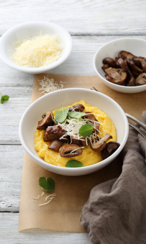 handmade copper polenta pot