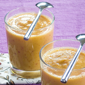 mousse mela pesca con vegan star