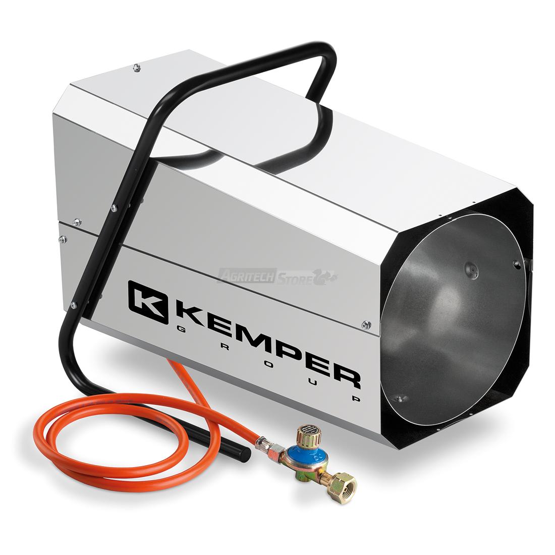 Generatore Aria Calda A Gas Kemper - 18 KW, Butano/Propano, Ventilatore Elettrico, Per Cantieri E Serre