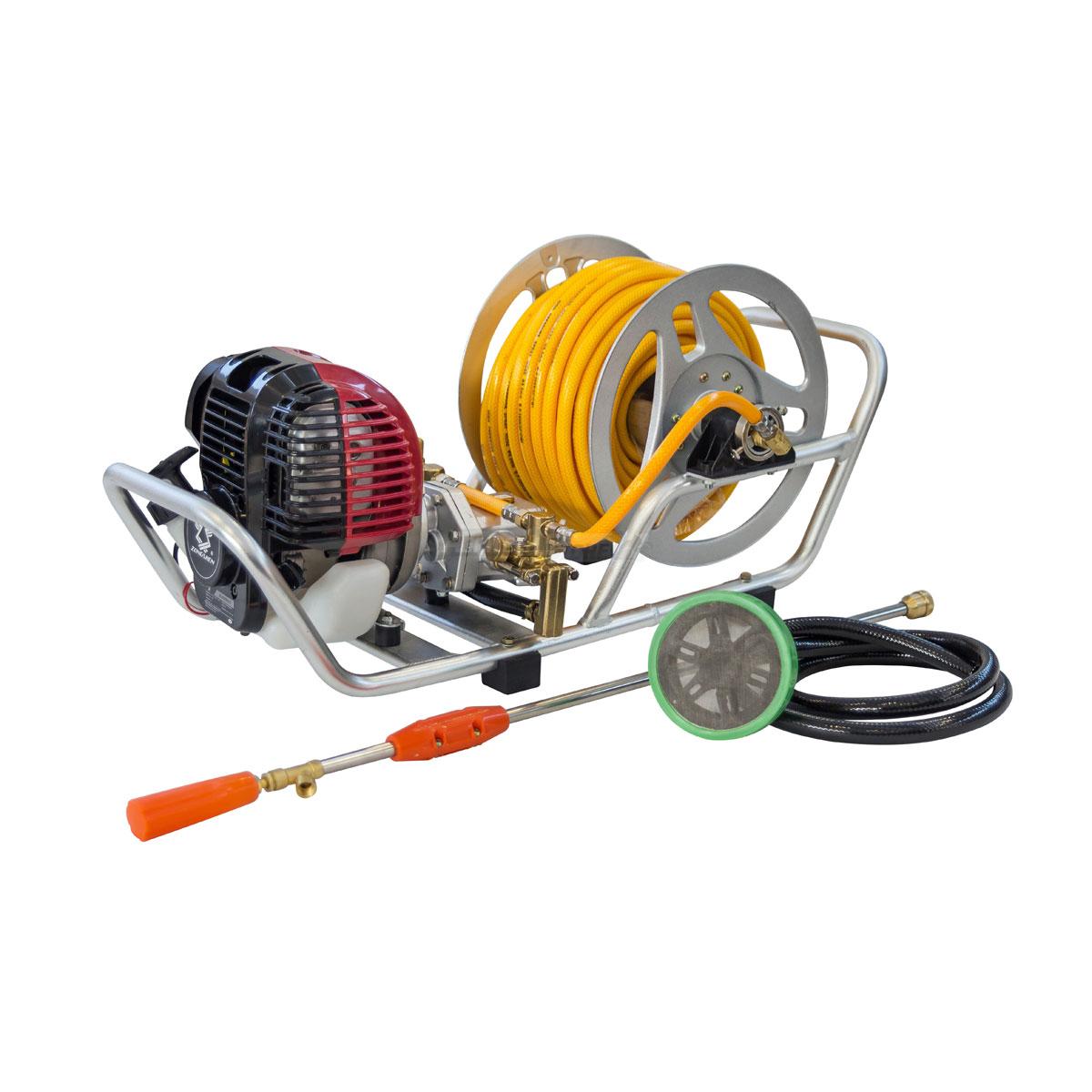 Pompa Acqua Portatile 2 Tempi 1,7 HP – 1250W, 8500 Giri/min, Con Tubo Di Aspirazione 2m, Per Irrigazione Giardino