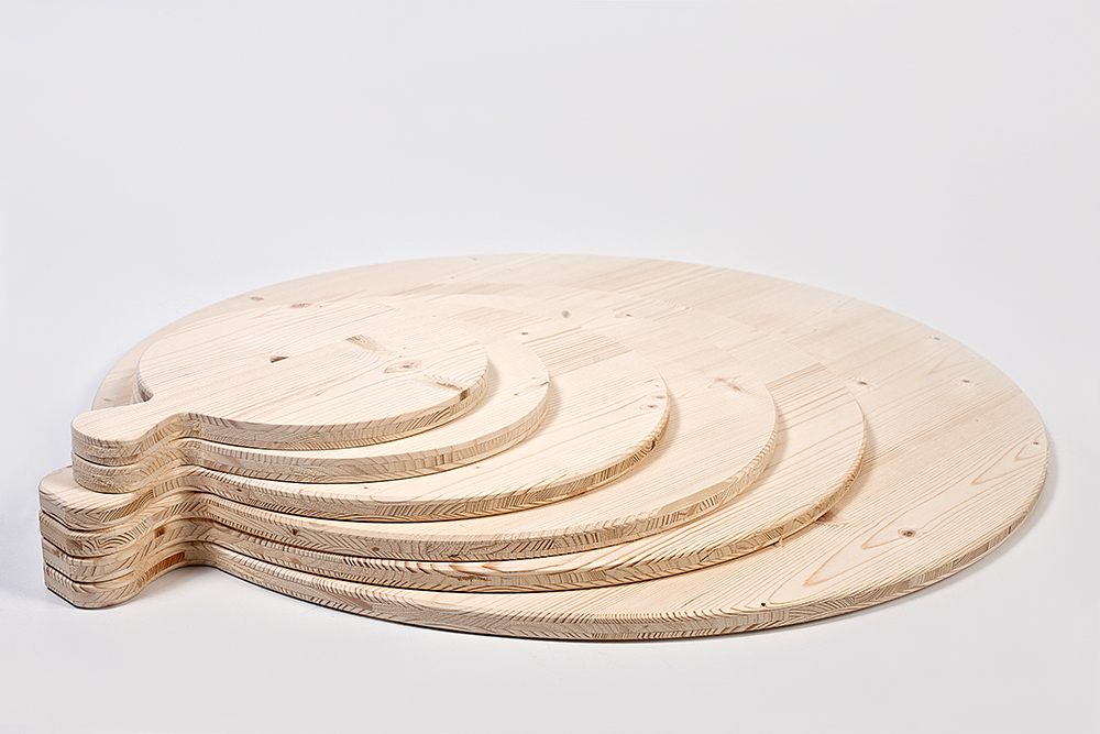 Tagliere Tondo In Legno Di Acacia - Diametro 25 Cm - Resistente Ai Tagli E Delicato Sui Coltelli