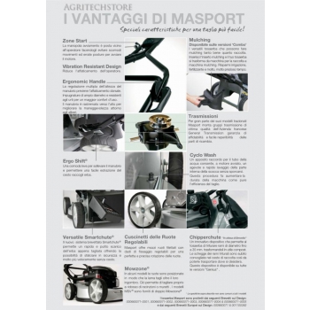 Tosaerba con Scocca in Acciaio MASPORT Serie 200 Agritech Store