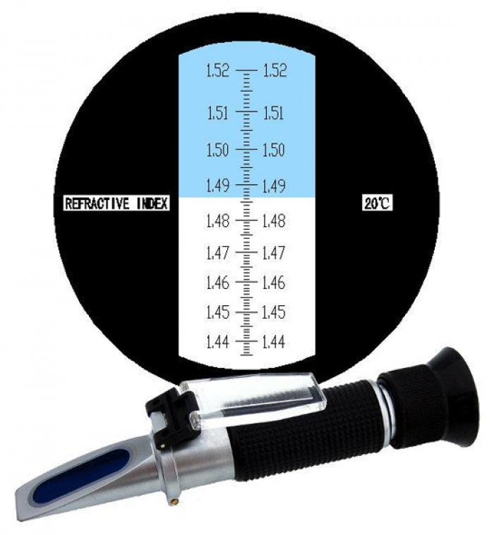 Rifrattometro Hallocool Per Concentrazione Fluido Scarico Diesel (DEF) &ndash; Scala 0-40%