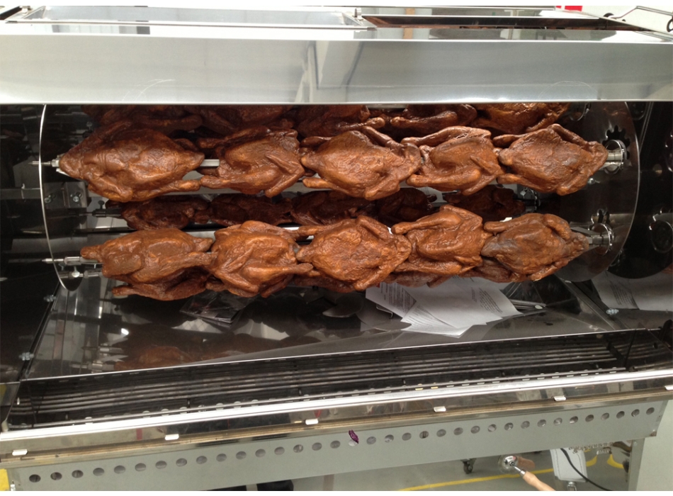 Girarrosto per Polli professionale in Acciaio Inox  Agritech Store