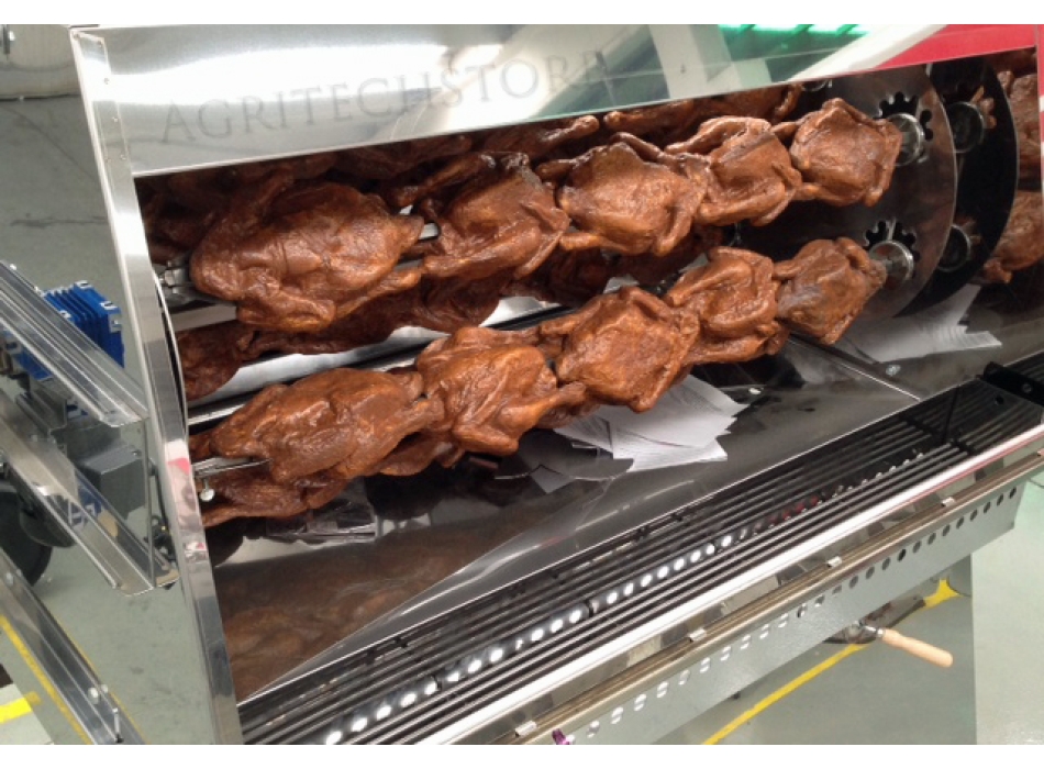 Girarrosto per Polli professionale in Acciaio Inox  Agritech Store