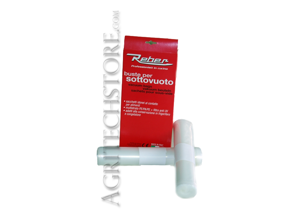 Scatola due rotoli sacchetti 15 X 6 mt. per sottovuoto 6615A Agritech Store