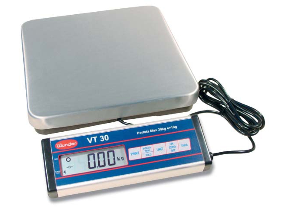 Bilancia VT30 INOX interamente in acciaio inox - Portata 30 Kg. Agritech Store