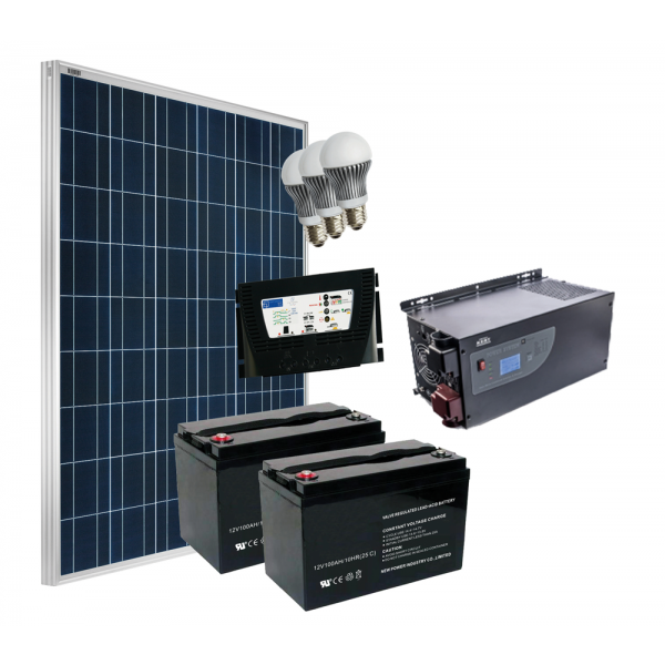 Kit Fotovoltaico Completo GRID-FREE 250-230 V Agritech Store
