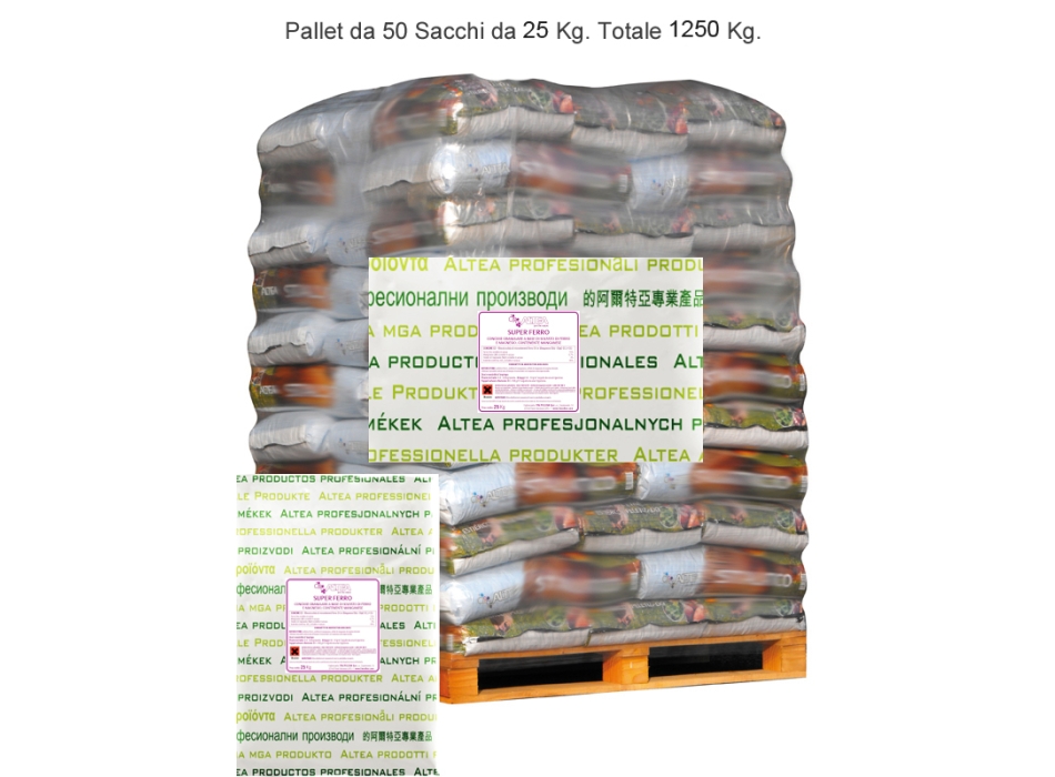 Bancale SUPER FERRO Concime granulare a base di ferro solfato Kg. 25 Agritech Store
