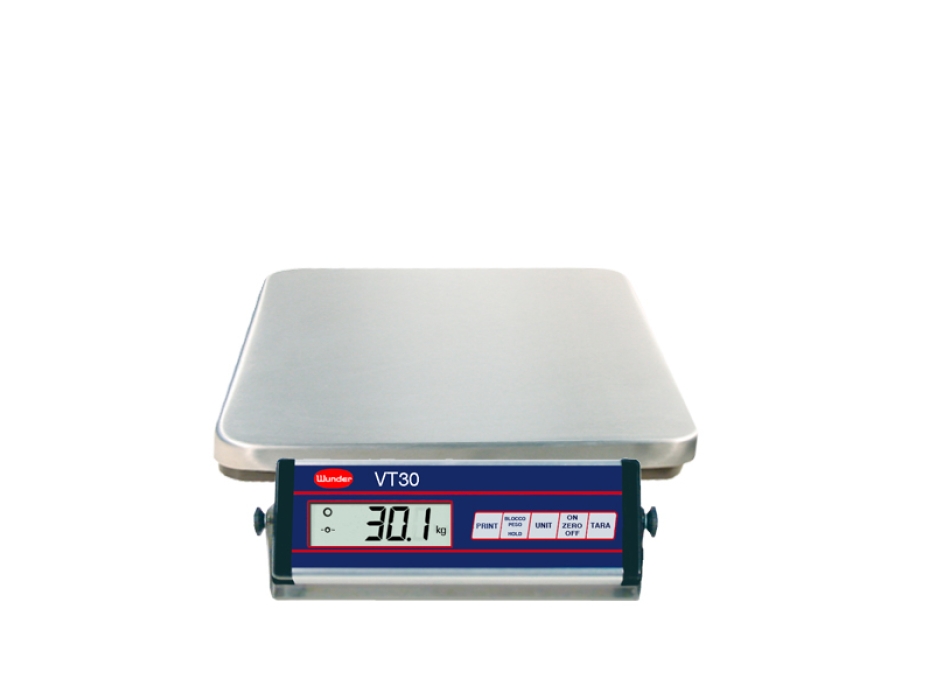 Bilancia VT30 INOX interamente in acciaio inox - Portata 30 Kg. Agritech Store