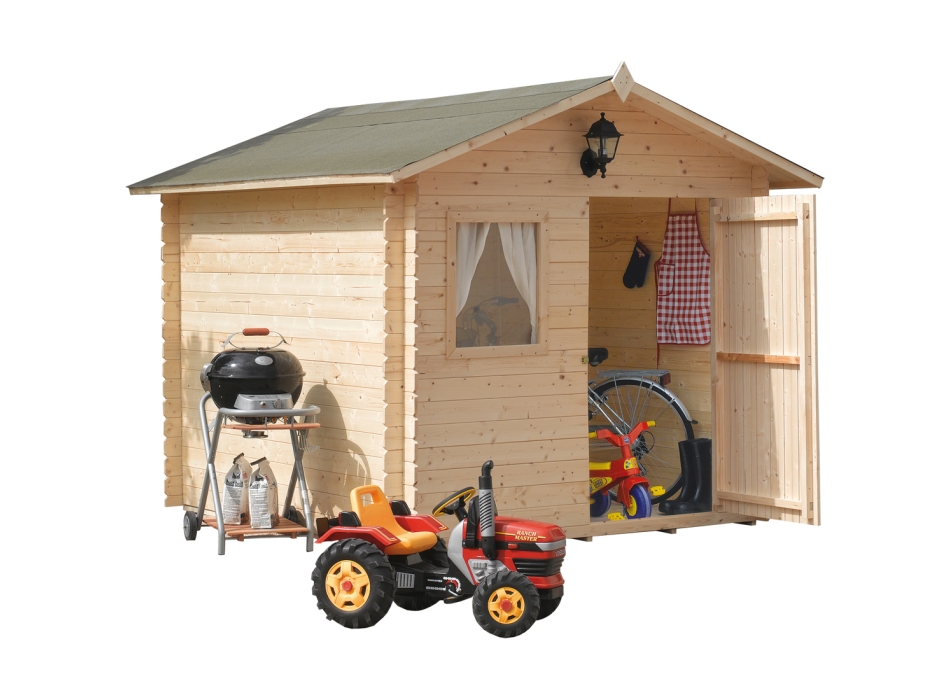 Casetta in Legno Cm. 250x250 ad incastro Mod. Viola Agritech Store