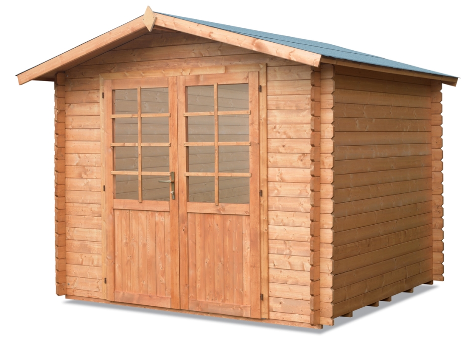 Casetta in Legno Cm. 250x250 ad incastro Mod. Nettuno Agritech Store