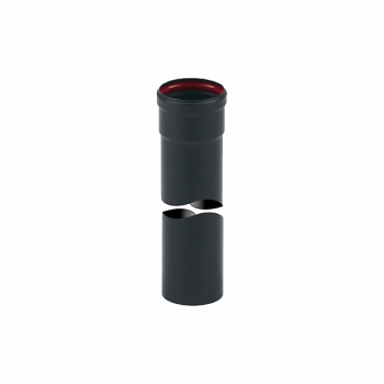 Tubo Inox Verniciato Nero con guarnizione Metri 1 x Ø 80 mm Agritech Store