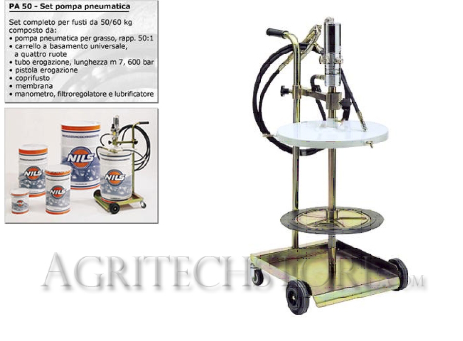 Pompa Pneumatica per Grasso PA 50 Agritech Store