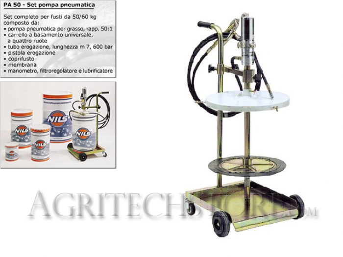 Pompa Pneumatica per Grasso PA 50 Agritech Store
