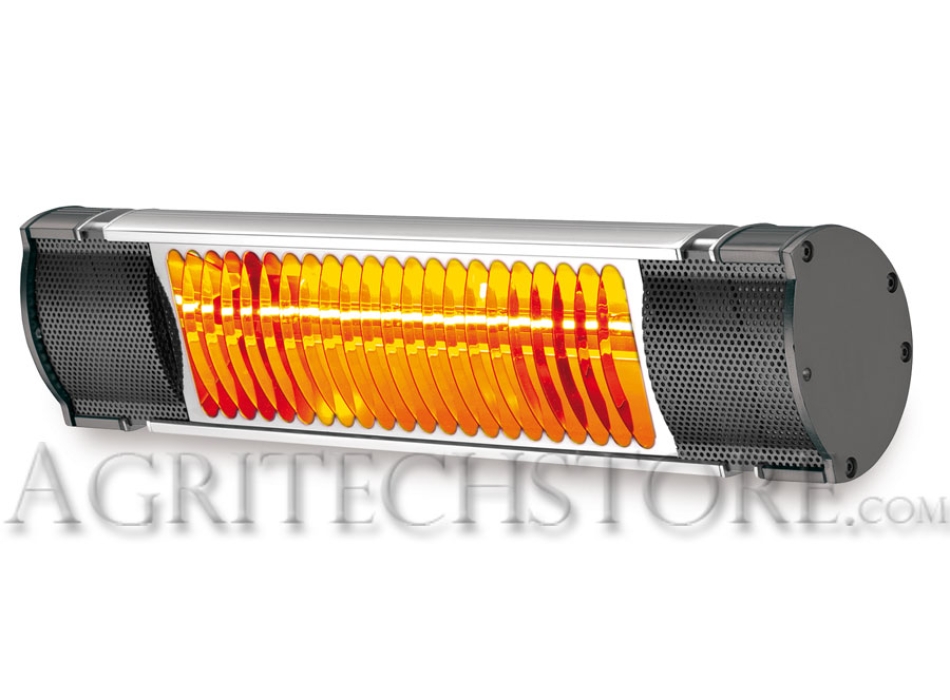 Riscaldatore elettrico professionale ad infrarossi 1,5 KW IP65 Agritech Store
