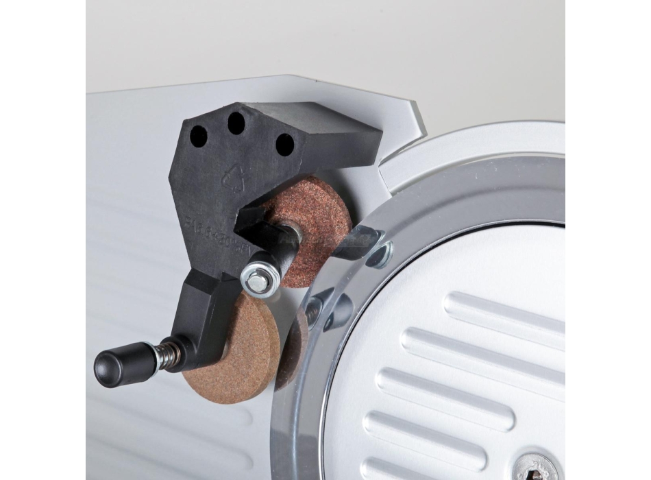 Affilatoio amovibile con doppio smeriglio per affettatrice Agritech Store