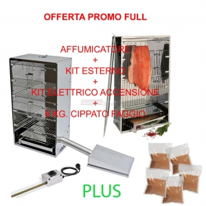 Affumicatore Offerta Full kit esterno, starter kit e 6 Kg.Cippato Agritech Store