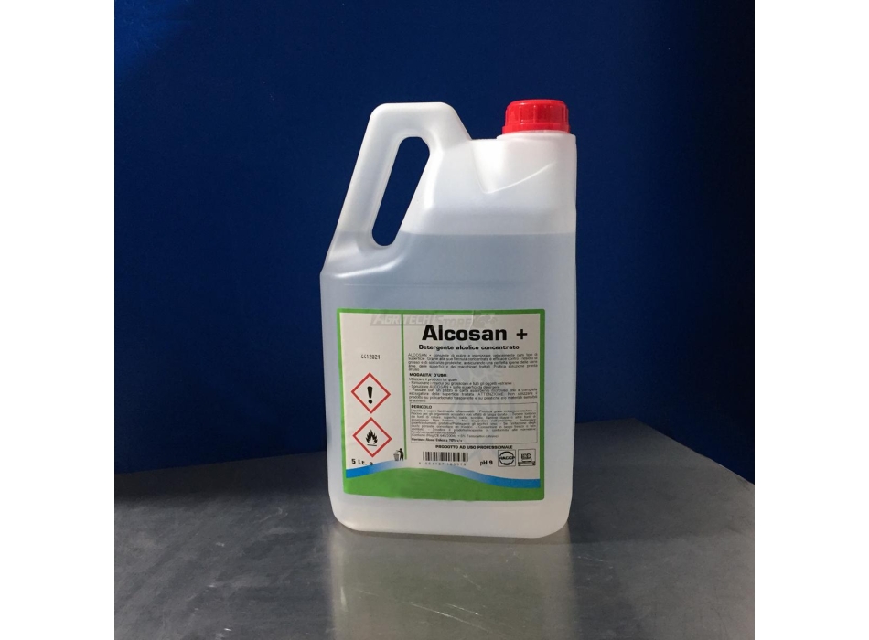 Alcosan PLUS 70% - Detergente Igienizzante Alcolico Litri 5 Agritech Store