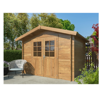 Arisa– Casetta da Giardino in Legno di Abete Marrone 250X250cm Agritech Store