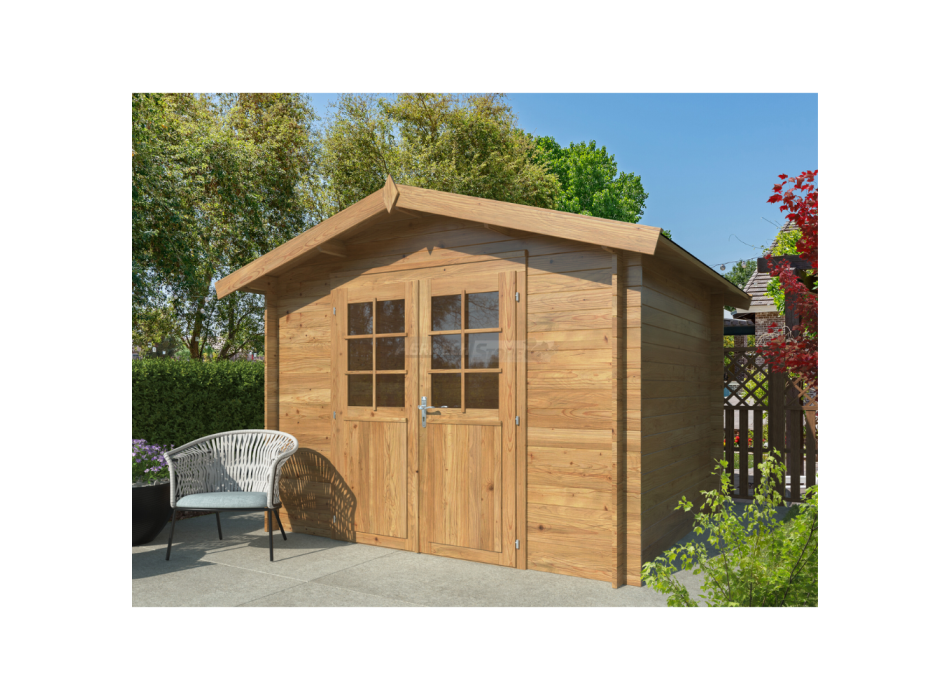 Arisa– Casetta da Giardino in Legno di Abete Marrone 250X250cm Agritech Store