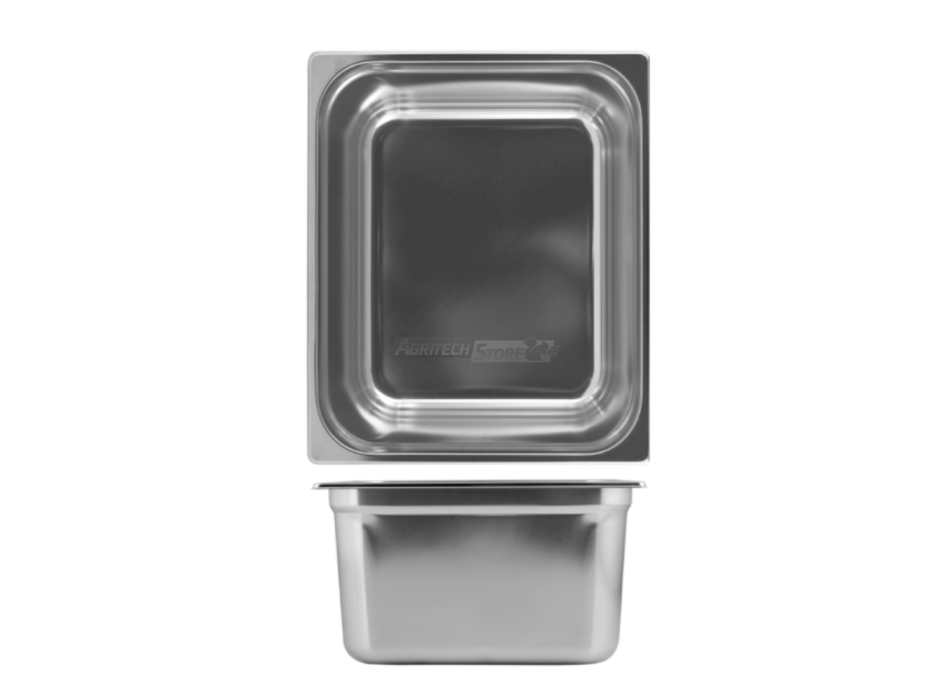 Bacinella acciaio inox GN1/1 h15 cm Agritech Store