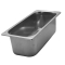 Bacinella per gelateria in acciaio inox h 120 mm 5 lt. spessore 0,6 mm