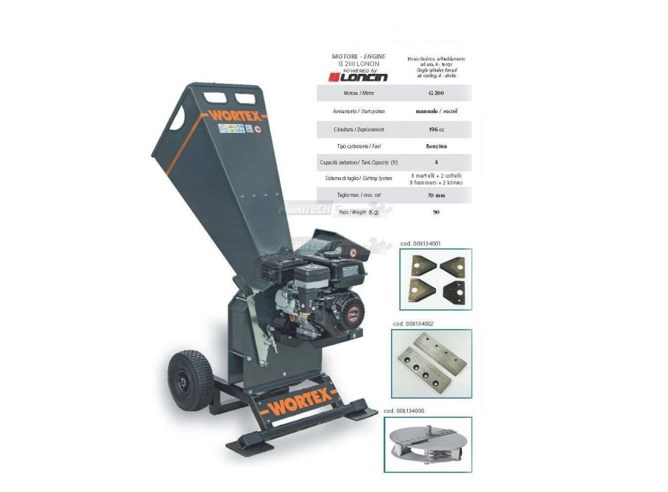 Biotrituratore Italiano THOR T200/70L Agritech Store