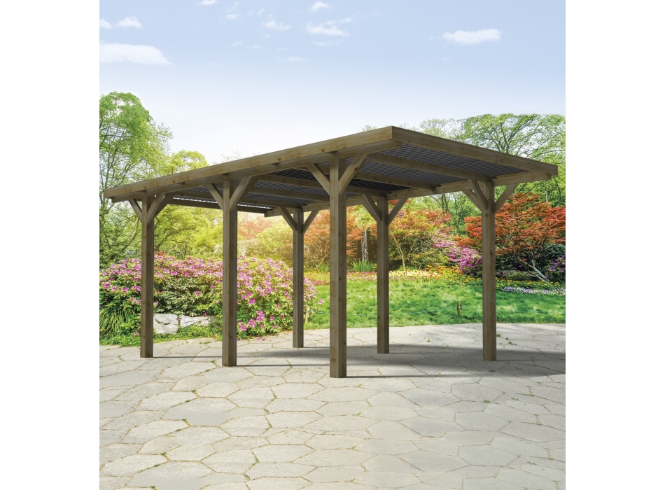 CARPORT SINGOLO CON COPERTURA Agritech Store