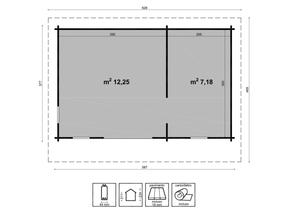 CASETTA AURORA CM 587X377 Agritech Store