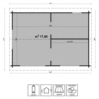 CASETTA BEATRICE CM. 537X380 Agritech Store