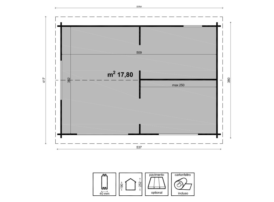 CASETTA BEATRICE CM. 537X380 Agritech Store