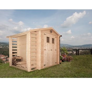 CASETTA CON LEGNAIA AVA CM. 200X200 Agritech Store