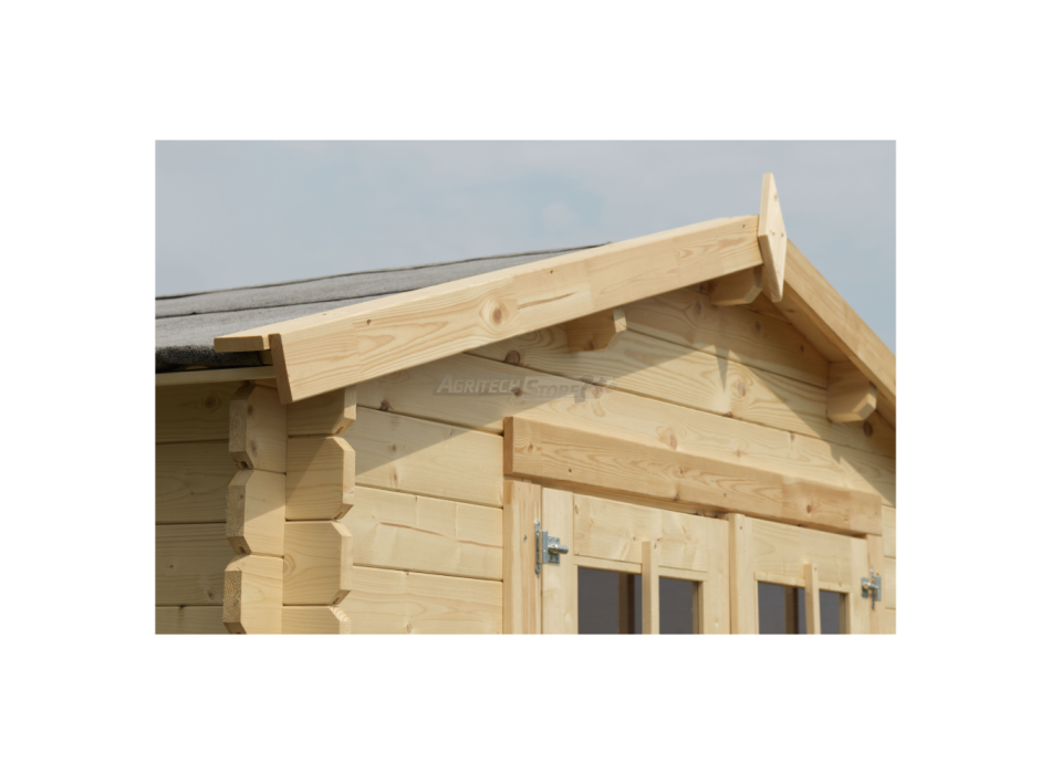 Casetta di legno in Abete grezzo - mod. Noemi 250x250 cm Agritech Store