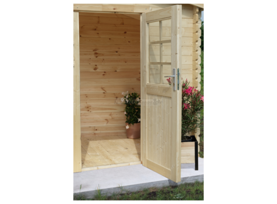 Casetta di legno in Abete grezzo - mod. Noemi 250x250 cm Agritech Store