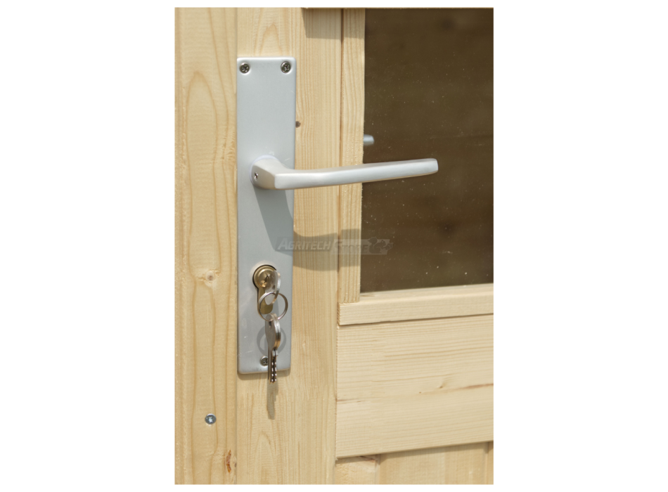 Casetta di legno in Abete grezzo - mod. Noemi 250x250 cm Agritech Store