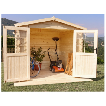 Casetta di legno in Abete grezzo - mod. Noemi 250x250 cm Agritech Store