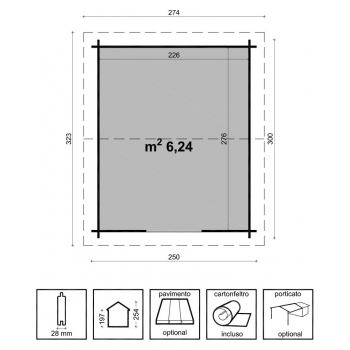 CASETTA ELENA CM. 250X300 Agritech Store