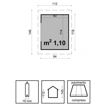 CASETTA EMILY CM. 105X130 Agritech Store