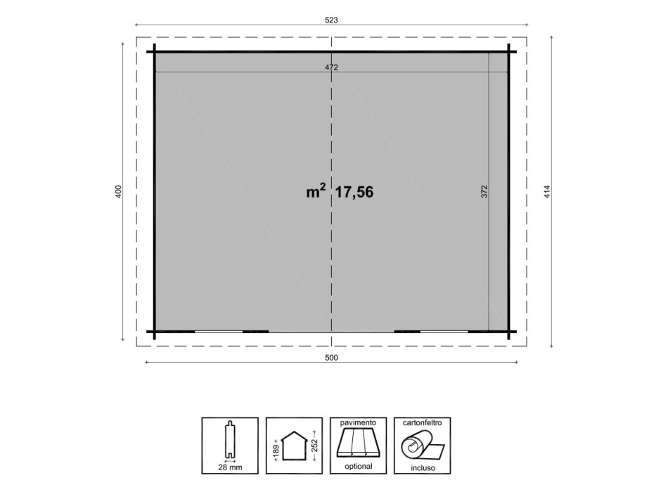 CASETTA EMMA CM. 500X400 Agritech Store