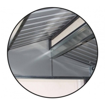 CASETTA IN METALLO GREY CON PORTICATO Agritech Store