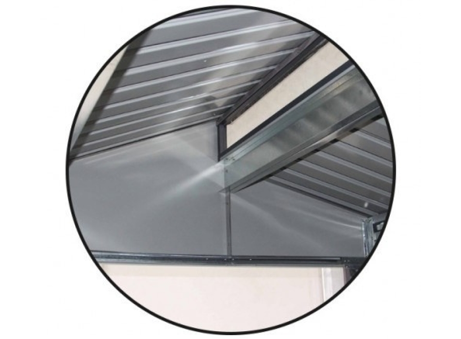 CASETTA IN METALLO GREY CON PORTICATO Agritech Store