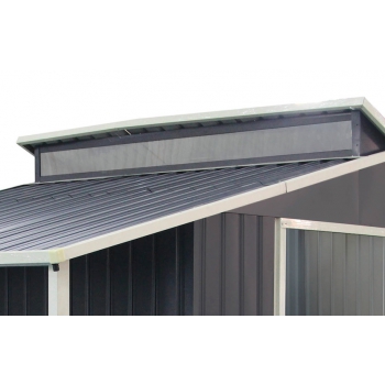 CASETTA IN METALLO GREY CON PORTICATO Agritech Store