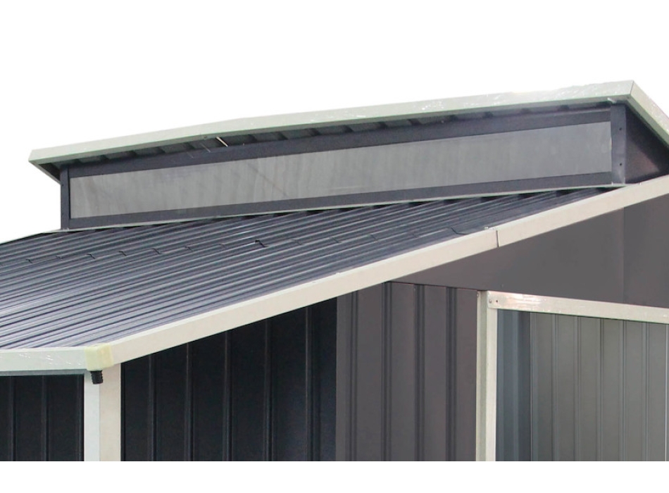 CASETTA IN METALLO GREY CON PORTICATO Agritech Store