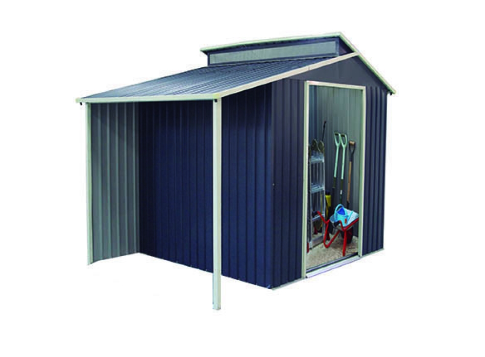 CASETTA IN METALLO GREY CON PORTICATO Agritech Store